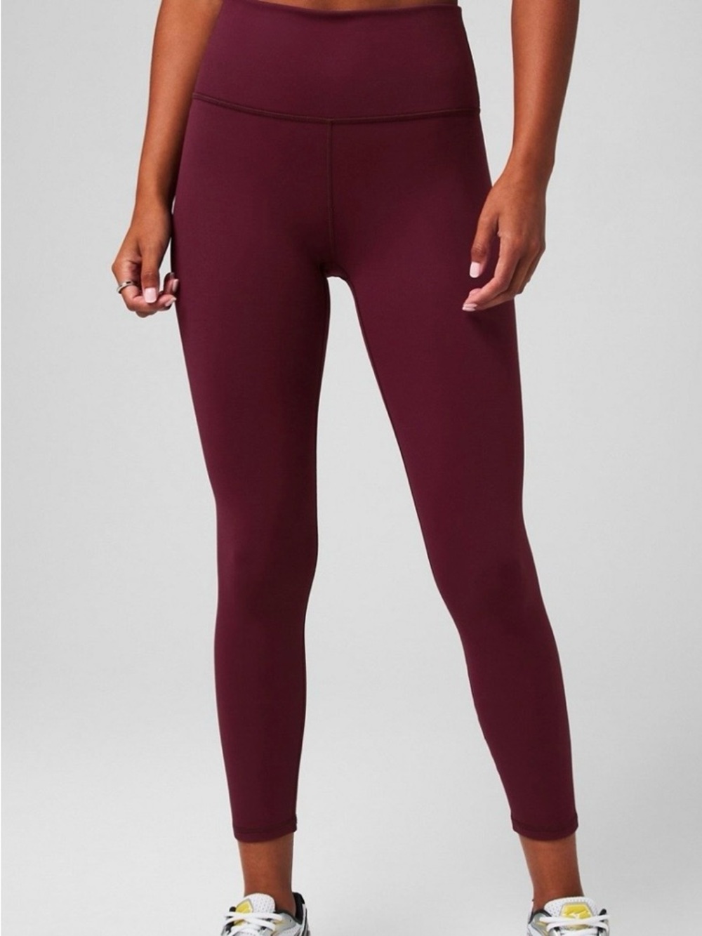 NWT Fabletics high waist Define 7/8 leggings Merlot (medium) - Picture 2 of 5